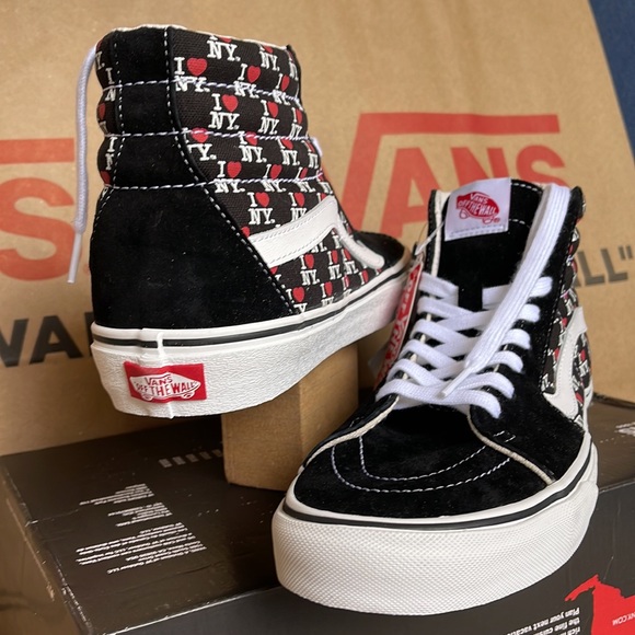 Vans Sk8-Hi The General I Love NY Black sneakers Men’s - Picture 10 of 16